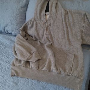 BASIC EDITIONS grey hooded sweatshirt